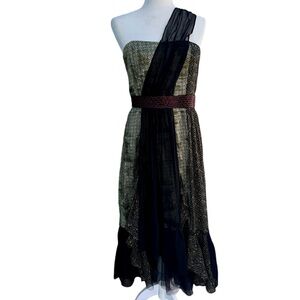 Free People Rare! One Shoulder Midi Dress